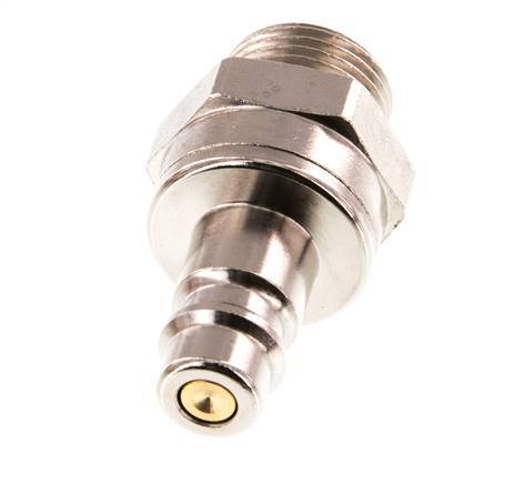 Vernikkeld Messing DN 7.2 (Euro) Luchtkoppeling Insteeknippel G 3/8 inch Buitendraad Double Shut-Off