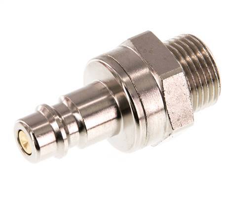 Vernikkeld Messing DN 7.2 (Euro) Luchtkoppeling Insteeknippel G 3/8 inch Buitendraad Double Shut-Off