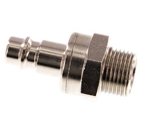 Vernikkeld Messing DN 7.2 (Euro) Luchtkoppeling Insteeknippel G 3/8 inch Buitendraad Double Shut-Off