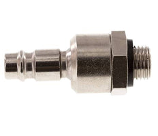 Staal/Messing DN 7.2 (Euro) Luchtkoppeling Insteeknippel G 1/4 inch Buitendraad Draaikoppeling