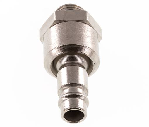 Staal/Messing DN 7.2 (Euro) Luchtkoppeling Insteeknippel G 1/4 inch Buitendraad Draaikoppeling