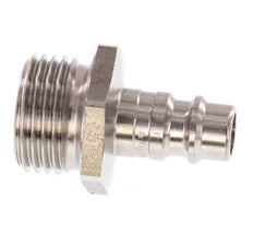RVS DN 7.2 (Euro) Luchtkoppeling Insteeknippel G 1/2 inch Buitendraad