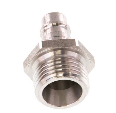 RVS DN 7.2 (Euro) Luchtkoppeling Insteeknippel G 1/2 inch Buitendraad