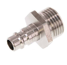 RVS DN 7.2 (Euro) Luchtkoppeling Insteeknippel G 1/2 inch Buitendraad