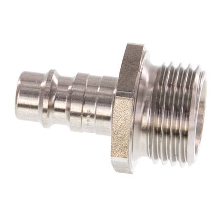 RVS DN 7.2 (Euro) Luchtkoppeling Insteeknippel G 1/2 inch Buitendraad