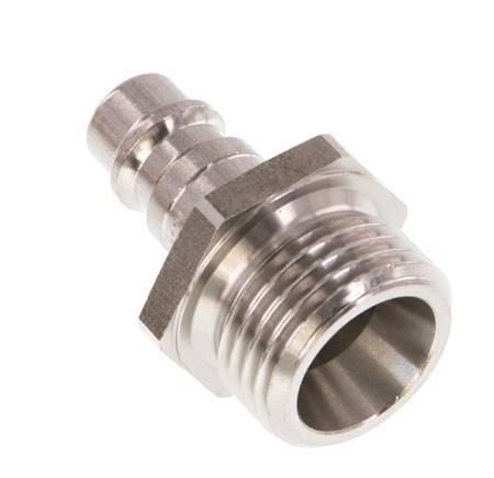 RVS DN 7.2 (Euro) Luchtkoppeling Insteeknippel G 1/2 inch Buitendraad