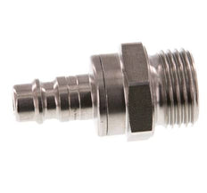 RVS DN 7.2 (Euro) Luchtkoppeling Insteeknippel G 1/2 inch Buitendraad Double Shut-Off