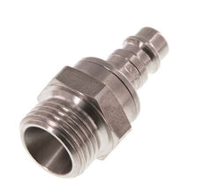 RVS DN 7.2 (Euro) Luchtkoppeling Insteeknippel G 1/2 inch Buitendraad Double Shut-Off