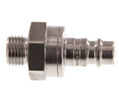 RVS DN 7.2 (Euro) Luchtkoppeling Insteeknippel G 1/4 inch Buitendraad Double Shut-Off