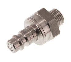 RVS DN 7.2 (Euro) Luchtkoppeling Insteeknippel G 1/4 inch Buitendraad Double Shut-Off