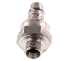 RVS DN 7.2 (Euro) Luchtkoppeling Insteeknippel G 1/4 inch Buitendraad Double Shut-Off