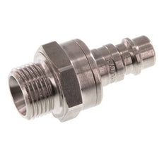 RVS DN 7.2 (Euro) Luchtkoppeling Insteeknippel G 3/8 inch Buitendraad Double Shut-Off