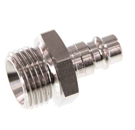 RVS 316L DN 7.2 (Euro) Luchtkoppeling Insteeknippel G 1/2 inch Buitendraad