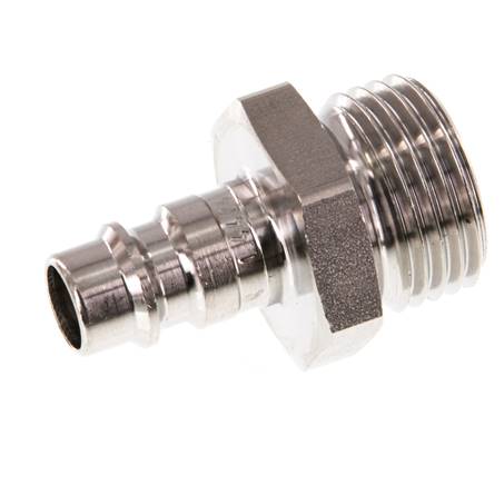 RVS 316L DN 7.2 (Euro) Luchtkoppeling Insteeknippel G 1/2 inch Buitendraad