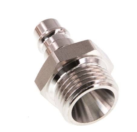 RVS 316L DN 7.2 (Euro) Luchtkoppeling Insteeknippel G 1/2 inch Buitendraad