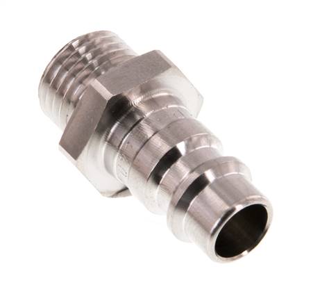 RVS 316L DN 7.2 (Euro) Luchtkoppeling Insteeknippel G 1/4 inch Buitendraad
