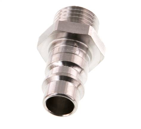 RVS 316L DN 7.2 (Euro) Luchtkoppeling Insteeknippel G 1/4 inch Buitendraad