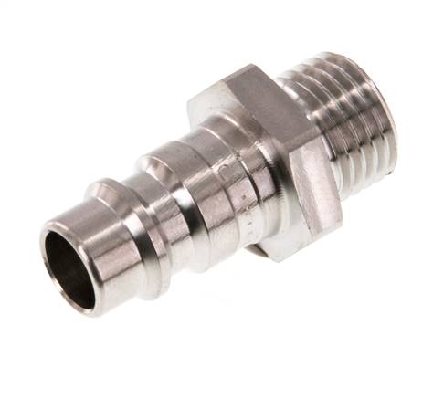 RVS 316L DN 7.2 (Euro) Luchtkoppeling Insteeknippel G 1/4 inch Buitendraad