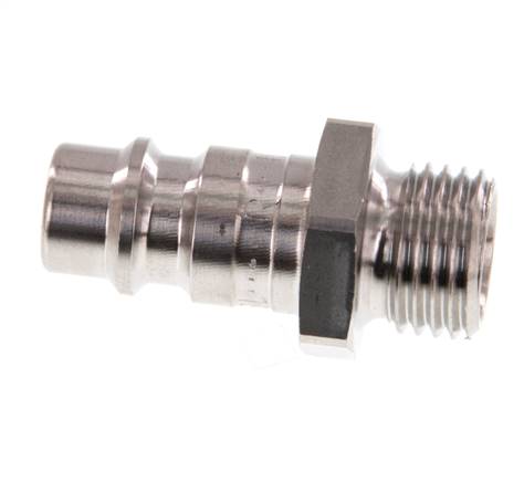 RVS 316L DN 7.2 (Euro) Luchtkoppeling Insteeknippel G 1/4 inch Buitendraad