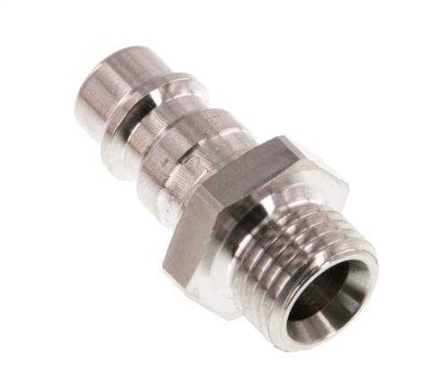 RVS 316L DN 7.2 (Euro) Luchtkoppeling Insteeknippel G 1/4 inch Buitendraad