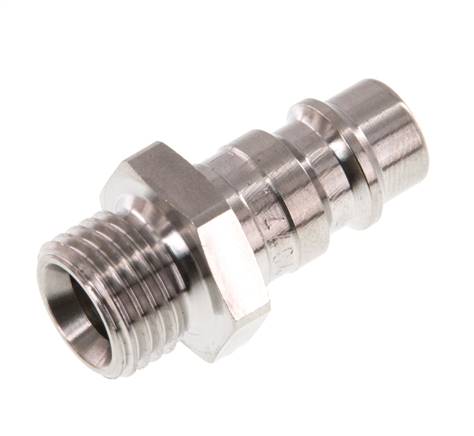 RVS 316L DN 7.2 (Euro) Luchtkoppeling Insteeknippel G 1/4 inch Buitendraad
