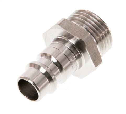 RVS 316L DN 7.2 (Euro) Luchtkoppeling Insteeknippel G 3/8 inch Buitendraad