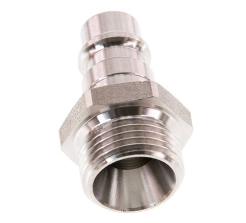 RVS 316L DN 7.2 (Euro) Luchtkoppeling Insteeknippel G 3/8 inch Buitendraad