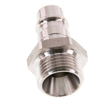 RVS 316L DN 7.2 (Euro) Luchtkoppeling Insteeknippel G 3/8 inch Buitendraad