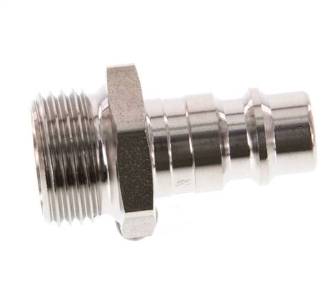 RVS 316L DN 7.2 (Euro) Luchtkoppeling Insteeknippel G 3/8 inch Buitendraad