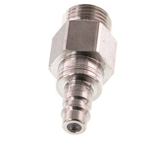 RVS 316L DN 7.2 (Euro) Luchtkoppeling Insteeknippel G 1/2 inch Buitendraad Double Shut-Off