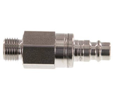 RVS 316L DN 7.2 (Euro) Luchtkoppeling Insteeknippel G 1/4 inch Buitendraad Double Shut-Off