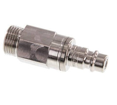 RVS 316L DN 7.2 (Euro) Luchtkoppeling Insteeknippel G 3/8 inch Buitendraad Double Shut-Off