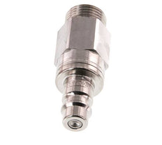 RVS 316L DN 7.2 (Euro) Luchtkoppeling Insteeknippel G 3/8 inch Buitendraad Double Shut-Off