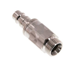RVS 316L DN 7.2 (Euro) Luchtkoppeling Insteeknippel G 3/8 inch Buitendraad Double Shut-Off