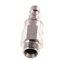 RVS 316L DN 7.2 (Euro) Luchtkoppeling Insteeknippel G 3/8 inch Buitendraad Double Shut-Off