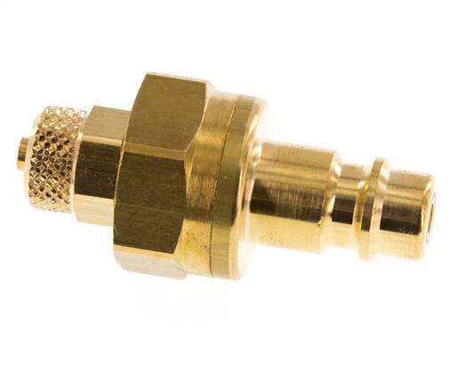 Messing DN 7.2 (Euro) Luchtkoppeling Insteeknippel 4x6 mm Push-On Double Shut-Off