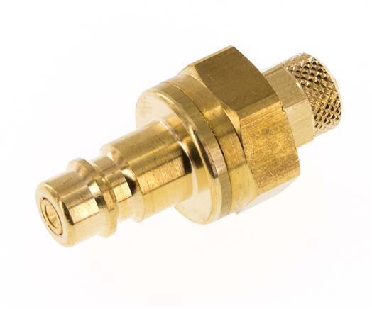 Messing DN 7.2 (Euro) Luchtkoppeling Insteeknippel 4x6 mm Push-On Double Shut-Off
