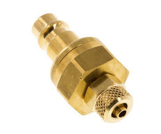 Messing DN 7.2 (Euro) Luchtkoppeling Insteeknippel 4x6 mm Push-On Double Shut-Off