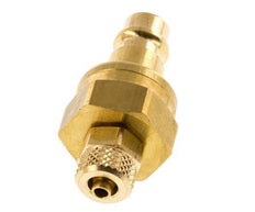 Messing DN 7.2 (Euro) Luchtkoppeling Insteeknippel 4x6 mm Push-On Double Shut-Off