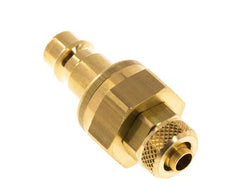 Messing DN 7.2 (Euro) Luchtkoppeling Insteeknippel 6x8 mm Push-On Double Shut-Off