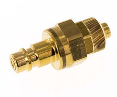 Messing DN 7.2 (Euro) Luchtkoppeling Insteeknippel 8x10 mm Push-On Double Shut-Off