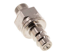 Vernikkeld Messing DN 7.2 (Euro) Luchtkoppeling Insteeknippel 4x6 mm Push-On Double Shut-Off