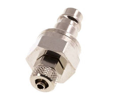 Vernikkeld Messing DN 7.2 (Euro) Luchtkoppeling Insteeknippel 4x6 mm Push-On Double Shut-Off