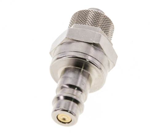 Vernikkeld Messing DN 7.2 (Euro) Luchtkoppeling Insteeknippel 8x10 mm Push-On Double Shut-Off