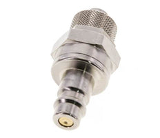 Vernikkeld Messing DN 7.2 (Euro) Luchtkoppeling Insteeknippel 8x10 mm Push-On Double Shut-Off