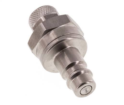 RVS DN 7.2 (Euro) Luchtkoppeling Insteeknippel 6x8 mm Push-On Double Shut-Off