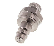 RVS DN 7.2 (Euro) Luchtkoppeling Insteeknippel 6x8 mm Push-On Double Shut-Off