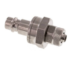 RVS DN 7.2 (Euro) Luchtkoppeling Insteeknippel 6x8 mm Push-On Double Shut-Off