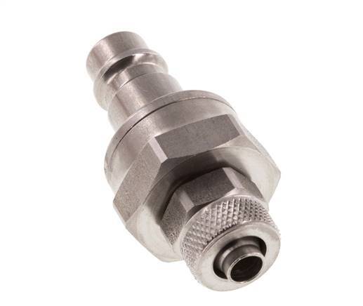 RVS DN 7.2 (Euro) Luchtkoppeling Insteeknippel 6x8 mm Push-On Double Shut-Off