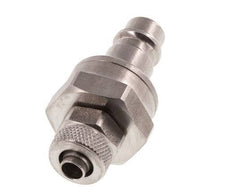 RVS DN 7.2 (Euro) Luchtkoppeling Insteeknippel 6x8 mm Push-On Double Shut-Off